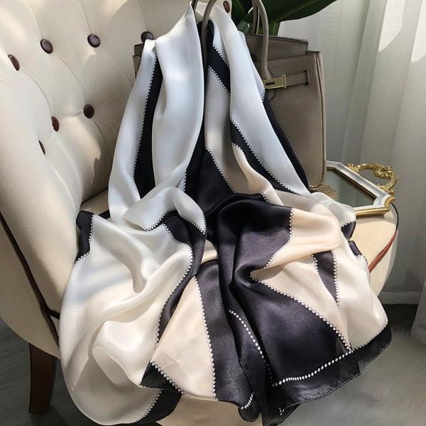 scarves real silk scarf ladies printed fashion long 100% women quality, Blue;gray
scarves real silk scarf ladies printed fashion long 100% women quality, Blue;gray