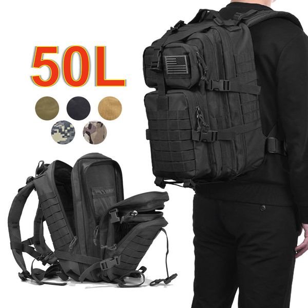 50l capacity men army military tactical large backpack waterproof outdoor sport hiking camping hunting 3d rucksack bags for men c1008
50l capacity men army military tactical large backpack waterproof outdoor sport hiking camping hunting 3d rucksack bags for men c1008