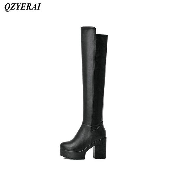 qzyerai autumn and winter new style ladies over-the-knee boots super heel female boots fashion womens shoes leisure, Black
qzyerai autumn and winter new style ladies over-the-knee boots super heel female boots fashion womens shoes leisure, Black