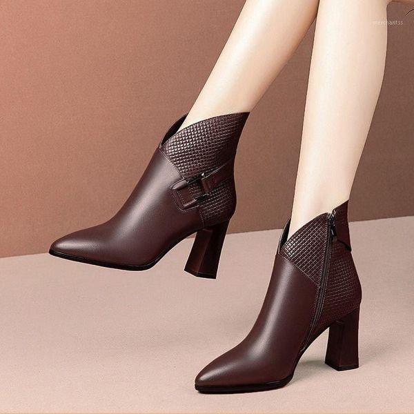 5cm new fashion ladies chunky heels ankle boots 2021 concise elegant boots women party office zip pointed toe shoes woman1, Black
5cm new fashion ladies chunky heels ankle boots 2021 concise elegant boots women party office zip pointed toe shoes woman1, Black