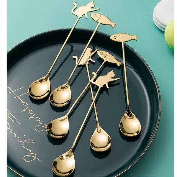 japanese cat fish spoon coffee stirring spoon cute dessert stainless steel milk home kitchen coffee accessories
japanese cat fish spoon coffee stirring spoon cute dessert stainless steel milk home kitchen coffee accessories