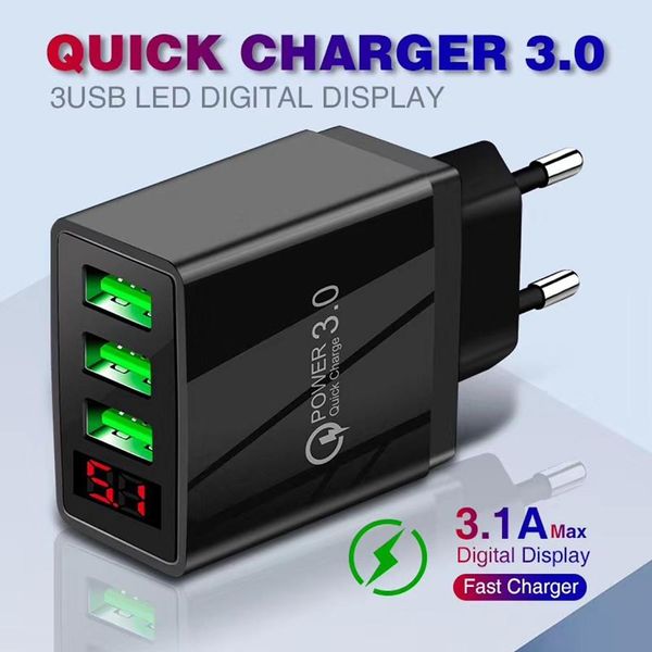 15w 3.1a quick charger 3.0 fast charging led digital display charger 3 usb over-charge over-temperature protection universal smart phone
15w 3.1a quick charger 3.0 fast charging led digital display charger 3 usb over-charge over-temperature protection universal smart phone