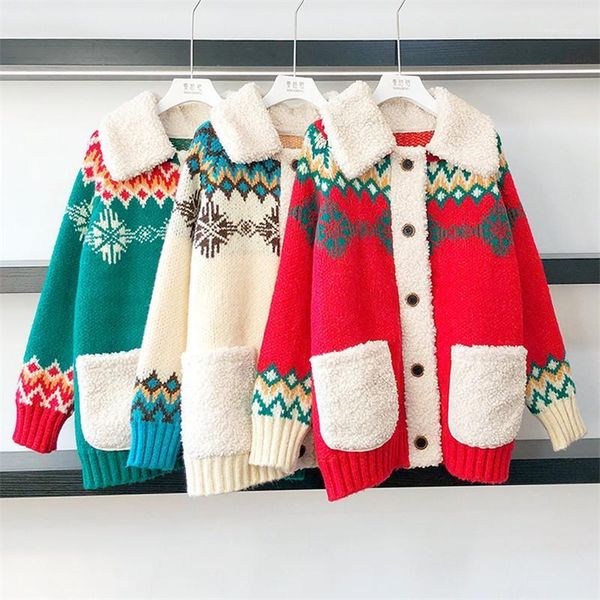 red christmas women sweet sweater faux lamb wool thick knitted cardigan fashion loose fleece outer wear fluffy jacket1, White
red christmas women sweet sweater faux lamb wool thick knitted cardigan fashion loose fleece outer wear fluffy jacket1, White