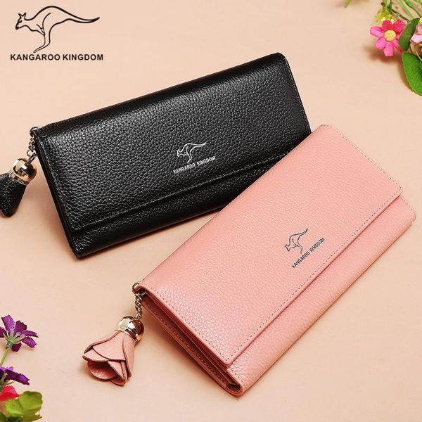 wallets kangaroo kingdom genuine leather women long trifold purse lady clutch tassel wallet1, Red;black
wallets kangaroo kingdom genuine leather women long trifold purse lady clutch tassel wallet1, Red;black