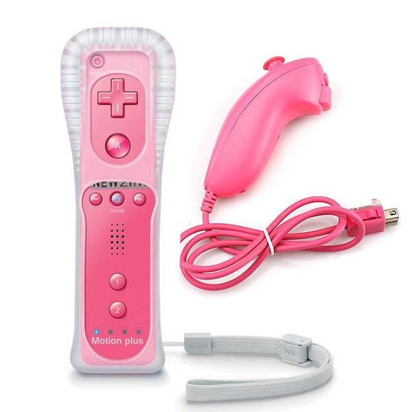 2 in 1 wireless controle built in motion plus remote controller with nunchuck for for wii remote wii game
2 in 1 wireless controle built in motion plus remote controller with nunchuck for for wii remote wii game