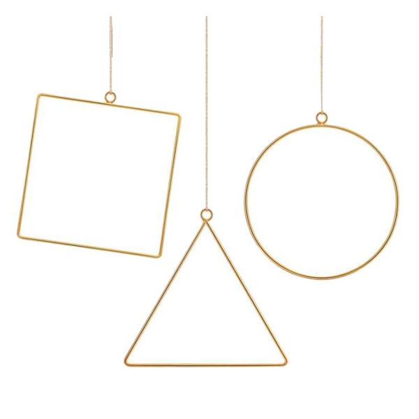 3 pack metal geometric hoop wreath frame, artificial flower garland hanging pendant for home kitchen wall art decoration
3 pack metal geometric hoop wreath frame, artificial flower garland hanging pendant for home kitchen wall art decoration