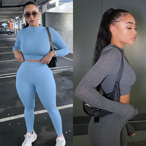 fitness long sleeve crop 2 piece set leggings winter women sport pants workout leggings outfits yoga sets gym clothes c0123, Gray
fitness long sleeve crop 2 piece set leggings winter women sport pants workout leggings outfits yoga sets gym clothes c0123, Gray