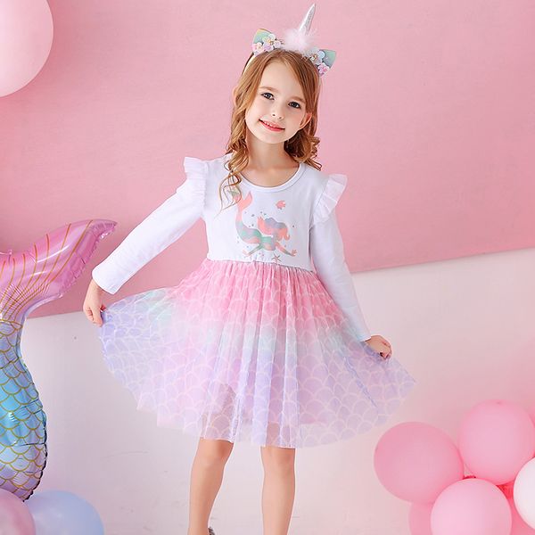 vikita kids girls children clothes long sleeve cartoon mermaid princess dress autumn winter girls princess dress kids clothing 201204, Red;yellow
vikita kids girls children clothes long sleeve cartoon mermaid princess dress autumn winter girls princess dress kids clothing 201204, Red;yellow