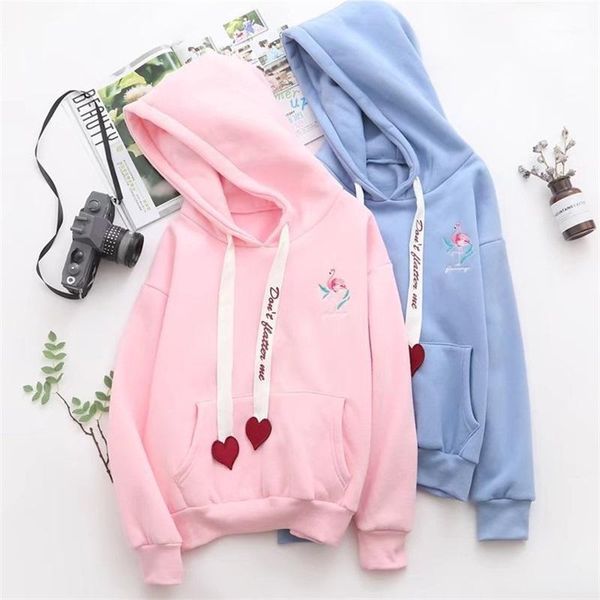 autumn and winter plus velvet pullover hoodies women sweatshirt thick hooded loose heart-shaped lace flamingo print jackets 1, Black
autumn and winter plus velvet pullover hoodies women sweatshirt thick hooded loose heart-shaped lace flamingo print jackets 1, Black