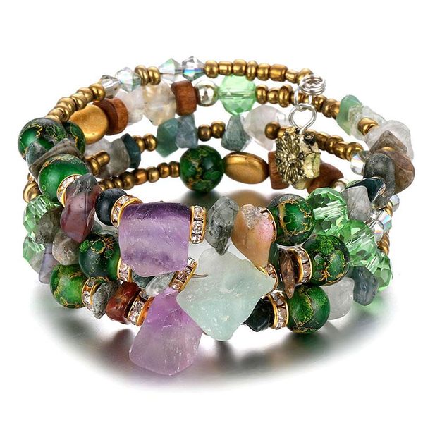 bohemian crushed ston beads bracelets for 2020 women vintage crystal tibetan ethnic beaded wrap charm bracelet bangle jewelry, Golden;silver
bohemian crushed ston beads bracelets for 2020 women vintage crystal tibetan ethnic beaded wrap charm bracelet bangle jewelry, Golden;silver