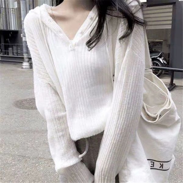 new early knitted wool sweater woolautumn 2019 wool knitwear women's loose hooded sweater short ice silk bottom lazy korean version zby, White;black
new early knitted wool sweater woolautumn 2019 wool knitwear women's loose hooded sweater short ice silk bottom lazy korean version zby, White;black