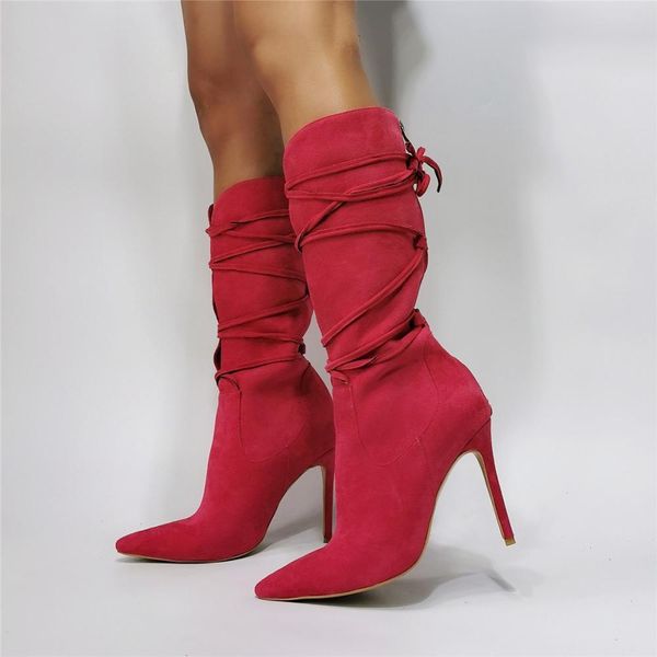 drop shipping woman fashion dark red knee high boots lady pointed toe lace up high heel long boots 100% real ps, Black
drop shipping woman fashion dark red knee high boots lady pointed toe lace up high heel long boots 100% real ps, Black