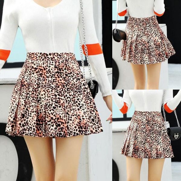 skirts summer women's high waist leopard skirt slim slimming mini pleated fashionable fluffy a-line faldas mujer moda, Black
skirts summer women's high waist leopard skirt slim slimming mini pleated fashionable fluffy a-line faldas mujer moda, Black
