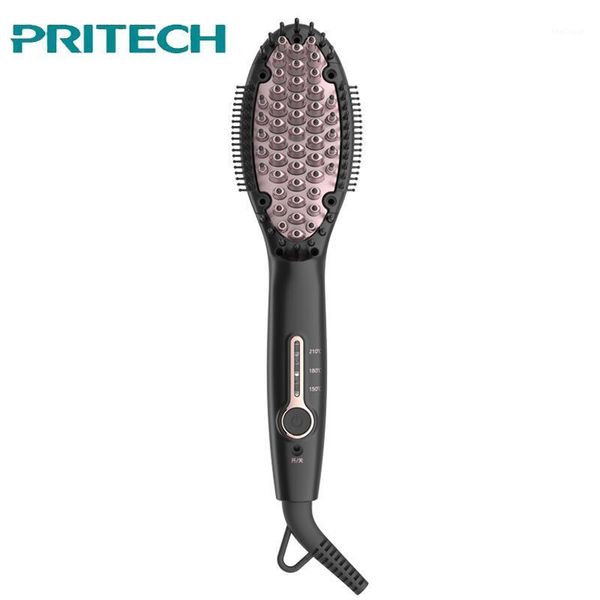 electric hair brushes pritech mini ionic straightener brush three-speed temperature gegulation ceramic fast electrical heating comb styling
electric hair brushes pritech mini ionic straightener brush three-speed temperature gegulation ceramic fast electrical heating comb styling
