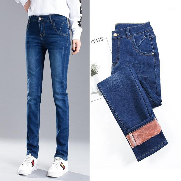 women winter thick warm fleece simple slim fit jeans high waist plus velvet thicken casual ladies mom pencil denim pants1, Blue
women winter thick warm fleece simple slim fit jeans high waist plus velvet thicken casual ladies mom pencil denim pants1, Blue