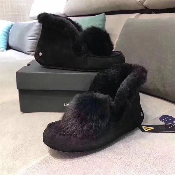 women shoes natural fur snow boots genuine leather winter boots women 100% natural wool warm ankle boots women shoes 1026, Black
women shoes natural fur snow boots genuine leather winter boots women 100% natural wool warm ankle boots women shoes 1026, Black