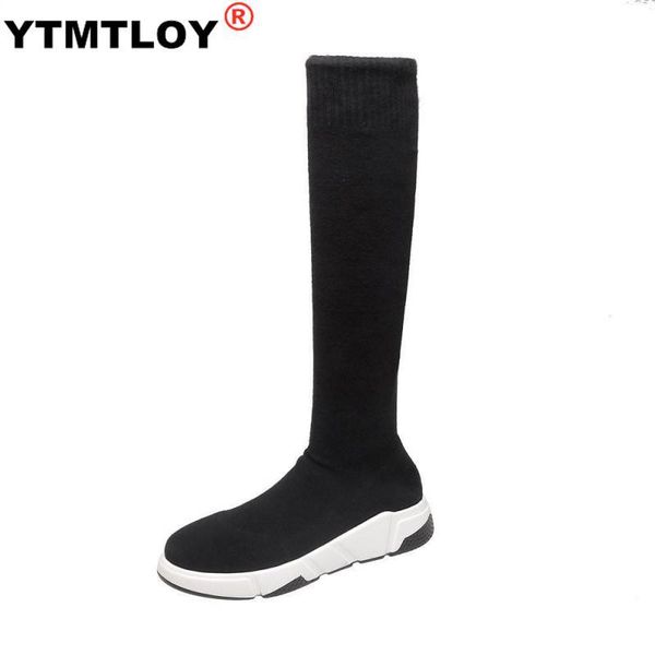 winter new womens medium length boots thick bottom round toe slip on warm female over the knee boots long black stretch fabric
winter new womens medium length boots thick bottom round toe slip on warm female over the knee boots long black stretch fabric