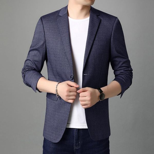 brand business casual blazer men autumn new men's fashion solid color suit trendy comfortable slim dinner blazers male, White;black
brand business casual blazer men autumn new men's fashion solid color suit trendy comfortable slim dinner blazers male, White;black