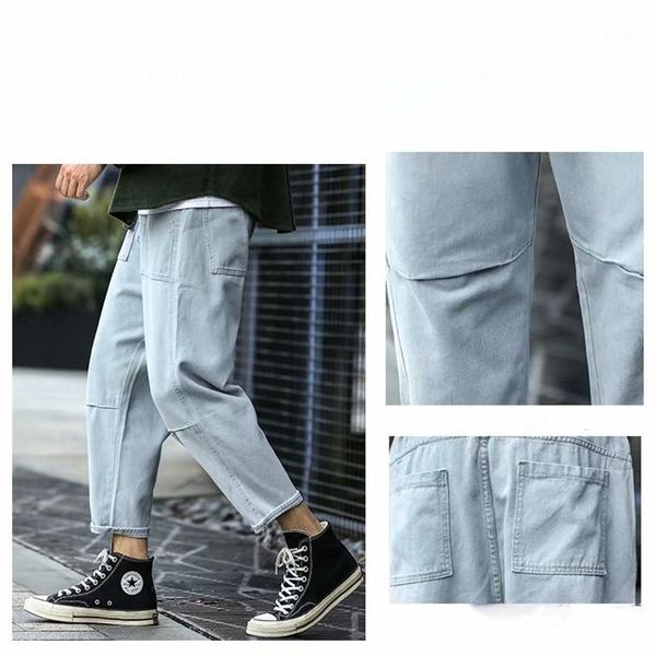 2019 spring summer casual washing male jeans pants hip hop loose jeans men loose harem pants1, Blue
2019 spring summer casual washing male jeans pants hip hop loose jeans men loose harem pants1, Blue