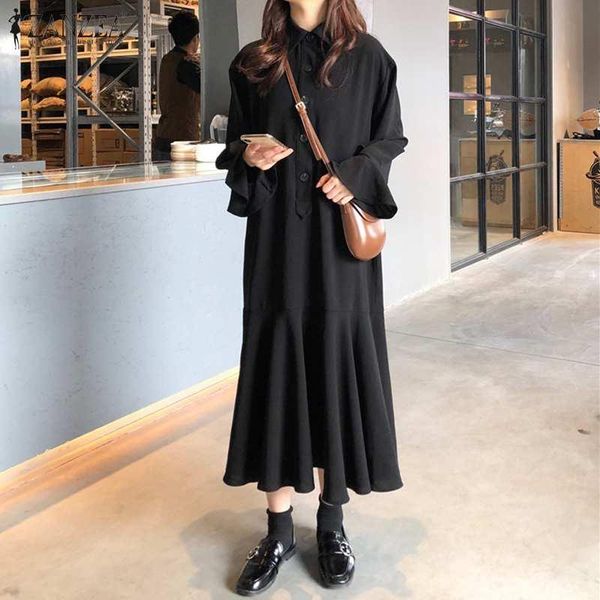 stylish solid shirt dress women's autumn sundress 2020 zanzea casual long sleeve ruffle vestidos female button robe femme 5xl, Black;gray
stylish solid shirt dress women's autumn sundress 2020 zanzea casual long sleeve ruffle vestidos female button robe femme 5xl, Black;gray