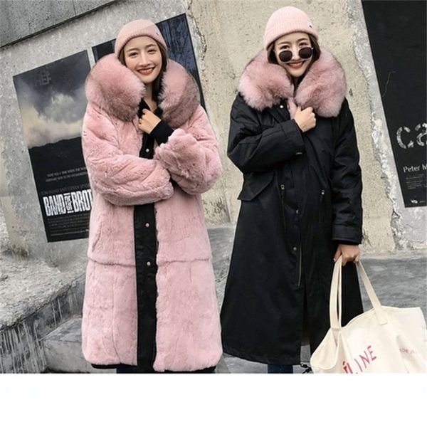 women waterproof parka real fur coat winter jacket women natural raccoon fox fur collar hood thick liner outerwear x-long 201212, Black
women waterproof parka real fur coat winter jacket women natural raccoon fox fur collar hood thick liner outerwear x-long 201212, Black