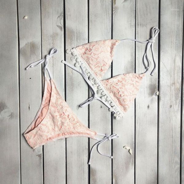 hirigin lace bikini set women swimwear 2019 new bandage biquini halter push up padded swimsuit women bathing suit beachwear1, White;black
hirigin lace bikini set women swimwear 2019 new bandage biquini halter push up padded swimsuit women bathing suit beachwear1, White;black