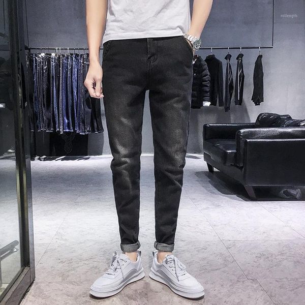 new style jeans with holes for men's slim fit, small feet, young people's elastic casual casual korean pants for men1, Blue
new style jeans with holes for men's slim fit, small feet, young people's elastic casual casual korean pants for men1, Blue