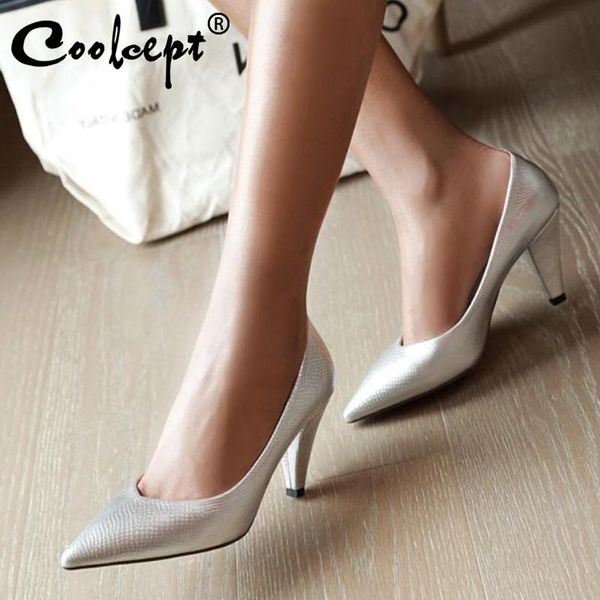 dress shoes coolcept 6 color office ladies pumps pointed toe high heels women fashion snake print dance party footwear size 34-43, Black
dress shoes coolcept 6 color office ladies pumps pointed toe high heels women fashion snake print dance party footwear size 34-43, Black