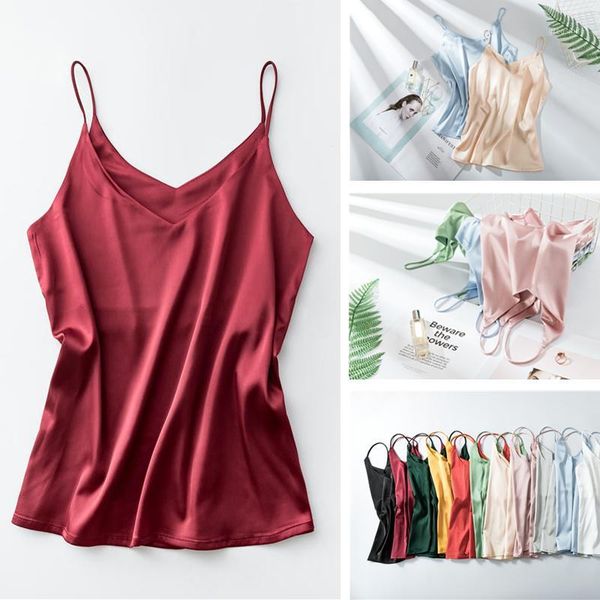 2020 women v neck basic summer satin silk tank blusas casual womens vest camisole vest female shirt plus size1, White
2020 women v neck basic summer satin silk tank blusas casual womens vest camisole vest female shirt plus size1, White
