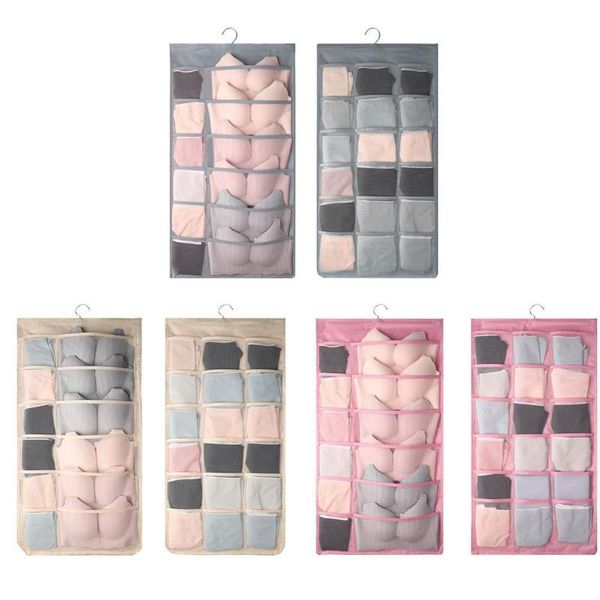 underwear storage bag wall-mounted double-sided wardrobe household socks hanging bra bag dormitory
underwear storage bag wall-mounted double-sided wardrobe household socks hanging bra bag dormitory