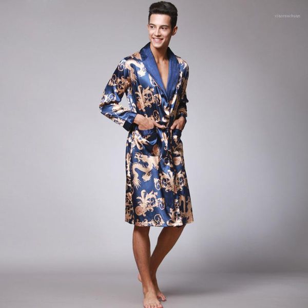 male chinese style dragon robe bathing home sleep wear silk satin soft embroidery loose v-neck men pajamas nightgown kimono1, Black;brown
male chinese style dragon robe bathing home sleep wear silk satin soft embroidery loose v-neck men pajamas nightgown kimono1, Black;brown