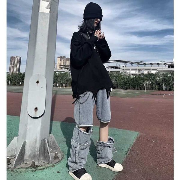 men's jeans korean version of ins straight mopping high waist loose zipper stitching hip-hop long pants men and women the same trend, Blue
men's jeans korean version of ins straight mopping high waist loose zipper stitching hip-hop long pants men and women the same trend, Blue