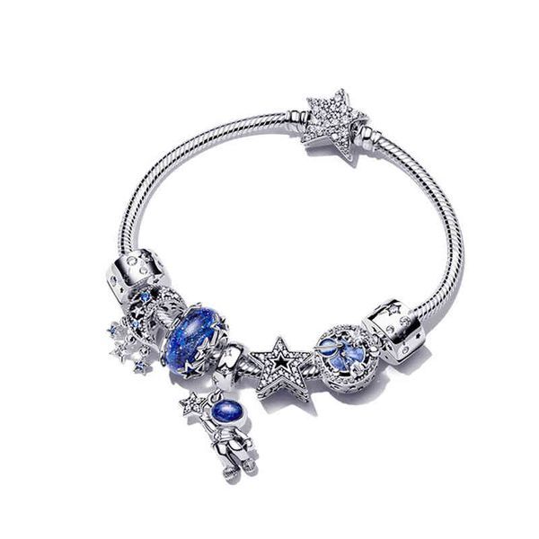 new jewelry for women star bangle fit original pandora diy starry sky charms beadeds 925 sterling silver space bracelet suit, Golden;silver
new jewelry for women star bangle fit original pandora diy starry sky charms beadeds 925 sterling silver space bracelet suit, Golden;silver