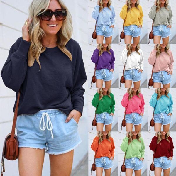 40#fashion women casual solid o-neck long sleeves pullover blouse basic autumn plus size brief daily sweet shirts1, White
40#fashion women casual solid o-neck long sleeves pullover blouse basic autumn plus size brief daily sweet shirts1, White