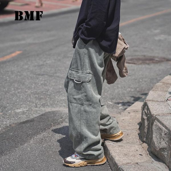 men's jeans korean hip hop casual straight cargo pants 2021 japanese streetwear harajuku denim trousers men clothing kpop couple, Blue
men's jeans korean hip hop casual straight cargo pants 2021 japanese streetwear harajuku denim trousers men clothing kpop couple, Blue