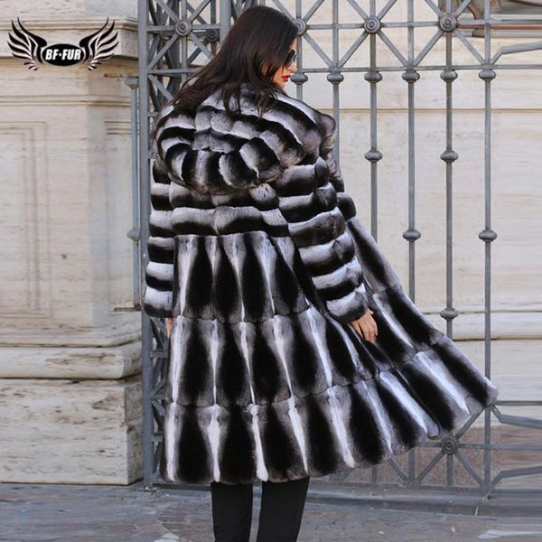 women's fur & faux women real jacket natural chinchilla rex coat 100 cm long wholeskin thick genuine coats winter, Black
women's fur & faux women real jacket natural chinchilla rex coat 100 cm long wholeskin thick genuine coats winter, Black