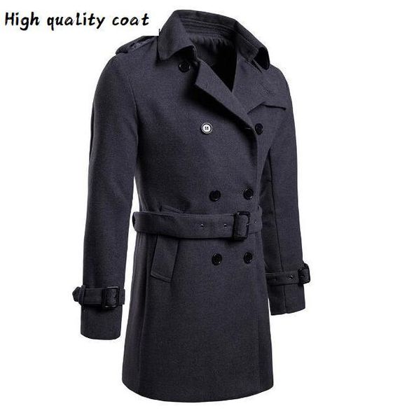 men winter coat male 2020 long thick jacket double-breasted woolen windbreaker men's brand overcoat tidal belt cashmere jackets, Black
men winter coat male 2020 long thick jacket double-breasted woolen windbreaker men's brand overcoat tidal belt cashmere jackets, Black