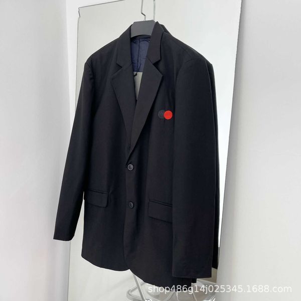 men's s b paris home double circle embroidered letter inner printed metal shoulder pad loose men's and women's coat suit, White;black
men's s b paris home double circle embroidered letter inner printed metal shoulder pad loose men's and women's coat suit, White;black