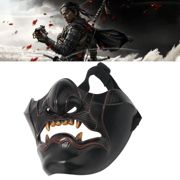 comfortable tsushima sakai cosplay ghost half face of samurai mask masquerade halloween party resin masks props
comfortable tsushima sakai cosplay ghost half face of samurai mask masquerade halloween party resin masks props