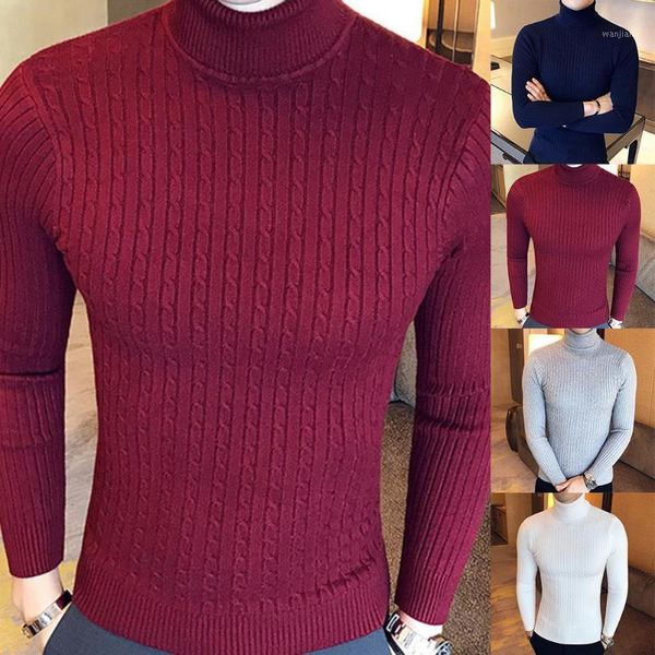 casual men winter solid color turtle neck long sleeve twist knitted slim sweater 1, White;black
casual men winter solid color turtle neck long sleeve twist knitted slim sweater 1, White;black