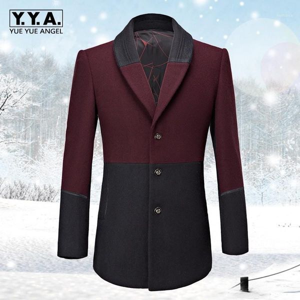 smart casual long sleeve single breasted lapel woolen coats autumn new mixed colors patchwork slim fit male overcoats plus size1, Black
smart casual long sleeve single breasted lapel woolen coats autumn new mixed colors patchwork slim fit male overcoats plus size1, Black