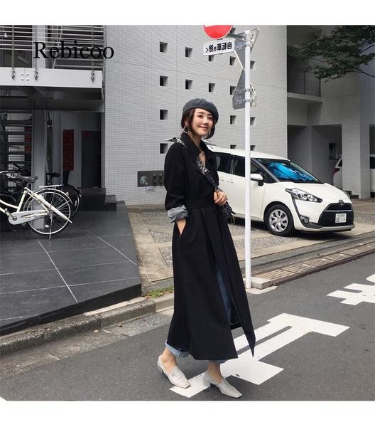 women's trench coats spring autumn maxi long loose coat with belt khaki & black plus size korean style windbreaker outwear, Tan;black
women's trench coats spring autumn maxi long loose coat with belt khaki & black plus size korean style windbreaker outwear, Tan;black