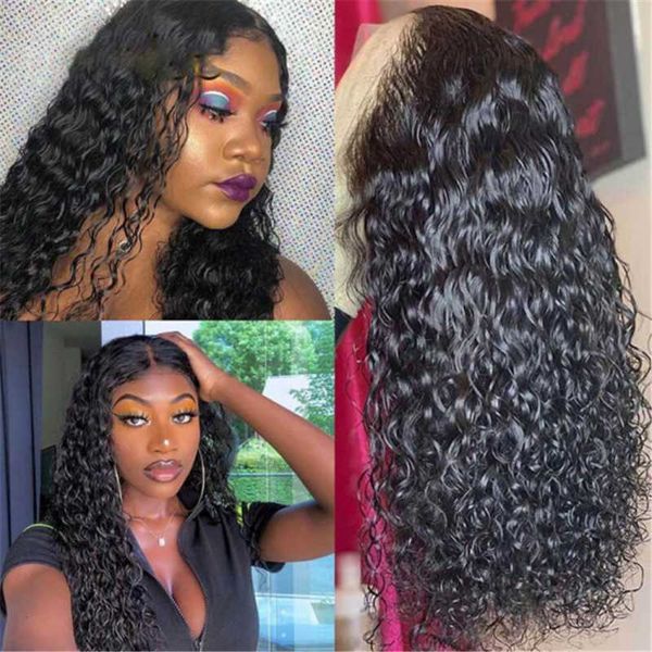 lace wigs water wave wig human hair closure with baby preplucked t part front, Black;brown
lace wigs water wave wig human hair closure with baby preplucked t part front, Black;brown