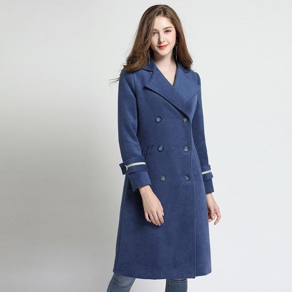 long winter coat women 2020 warm double breasted wool blends work office ladies cardigans plus size 5xl turn down collar jackets1, Black
long winter coat women 2020 warm double breasted wool blends work office ladies cardigans plus size 5xl turn down collar jackets1, Black