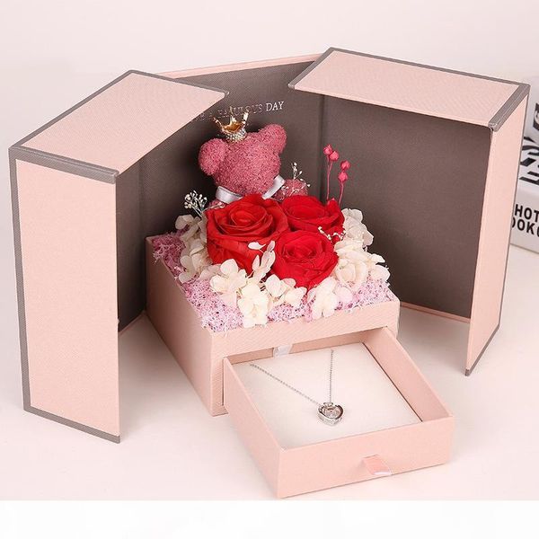 birthday valentine's mother's day wedding anniversary necklace gift box bear rose soap flower artificial flower bouquet for gift
birthday valentine's mother's day wedding anniversary necklace gift box bear rose soap flower artificial flower bouquet for gift
