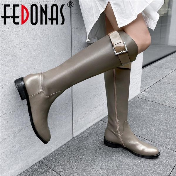 fedonas fashion genuine leather women's leather high boots side zipper winter shoes woman heels working casual knee high boots1, Black
fedonas fashion genuine leather women's leather high boots side zipper winter shoes woman heels working casual knee high boots1, Black
