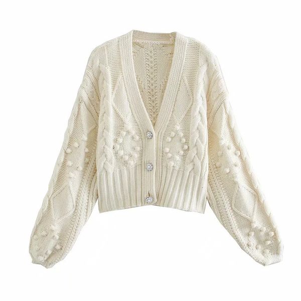 2021 new women pompom cropped knitted woman long sleeve oversized v neck argyle sweater cardigan female s1oq, White;black
2021 new women pompom cropped knitted woman long sleeve oversized v neck argyle sweater cardigan female s1oq, White;black