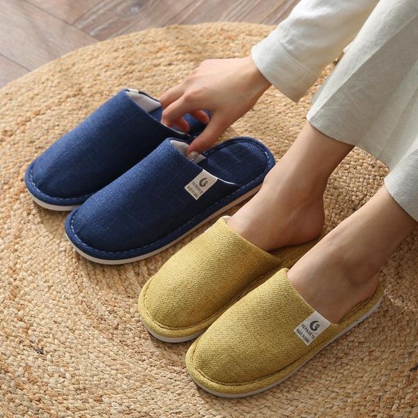 slippers women indoor breathable linen lovers spring summer shoes anti-slip cotton fabric ladies home floor slides sh416, Black
slippers women indoor breathable linen lovers spring summer shoes anti-slip cotton fabric ladies home floor slides sh416, Black