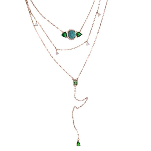 3 layers chain 925 sterling silver necklace square triangle cz oval blue turquoises for women charm jewelry multi layer pendents q0531
3 layers chain 925 sterling silver necklace square triangle cz oval blue turquoises for women charm jewelry multi layer pendents q0531
