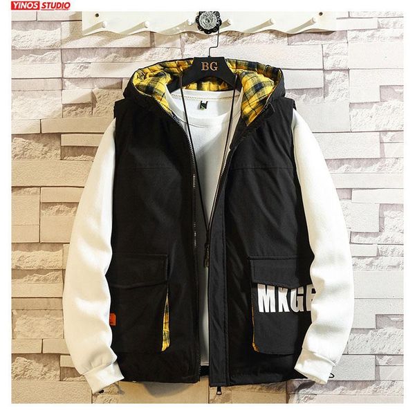 dropshipping mens streetwear thicken cargo vest 2019 winter hooded solid coats male outwear warming cotton 1, Black;white
dropshipping mens streetwear thicken cargo vest 2019 winter hooded solid coats male outwear warming cotton 1, Black;white